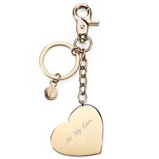 Gold Plated Heart Handbag Charm & Keyring