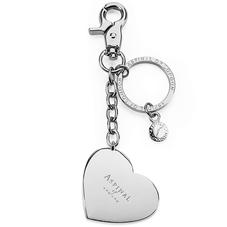 Silver Plated Heart Handbag Charm & Keyring