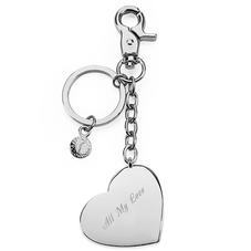 Silver Plated Heart Handbag Charm & Keyring