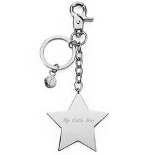 Silver Plated Star Handbag Charm & Keyring