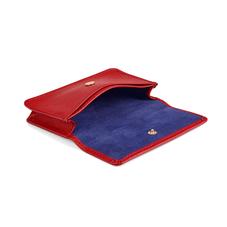 Business & Credit Card Case in Scarlet Saffiano
