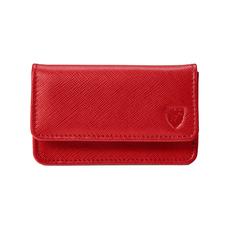 Business & Credit Card Case in Scarlet Saffiano