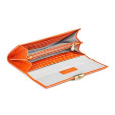 Mayfair Purse in Deep Shine Amber Small Croc