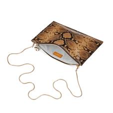 Soho Clutch in Mustard Python Print