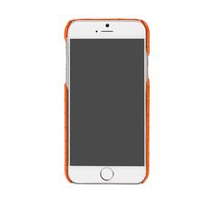 iPhone 7/8 Leather Cover in Deep Shine Amber Small Croc
