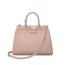 Small Florence Snap Bag in Smooth Soft Taupe