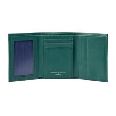 Trifold Wallet in Smooth Forest Green