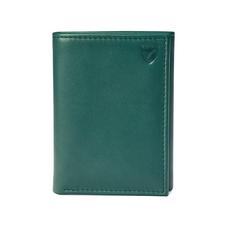 Trifold Wallet in Smooth Forest Green