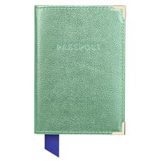 Passport Cover in Peppermint Metallic