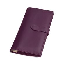 Lindberg Travel Wallet with Passport Cover in Smooth Grape
