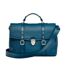 Large City Mollie Satchel in Topaz Pebble