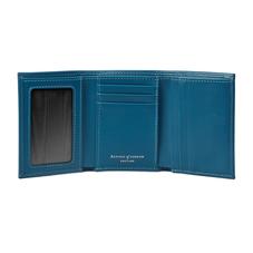 Trifold Wallet in Smooth Peacock
