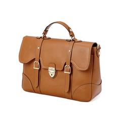 Large Country Mollie Satchel in Smooth Tan