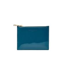 Small Essential Flat Pouch in Peacock Pearl Patent