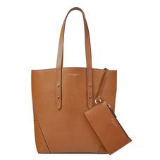 Essential Tote in Smooth Tan (with A-Stitched Side Panels)