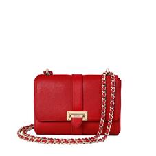 Small Lottie Bag in Scarlet Saffiano