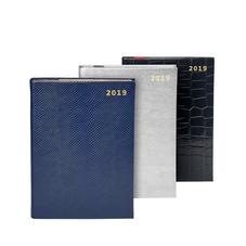 A5 Day to Page Leather Diaries