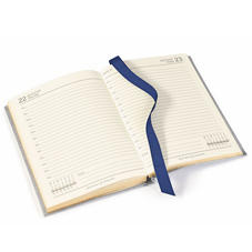 A5 Day to Page Leather Diary in Deep Shine Amethyst Small Croc