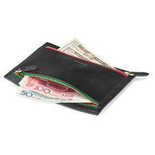 Multi Currency Wallet in Smooth Black