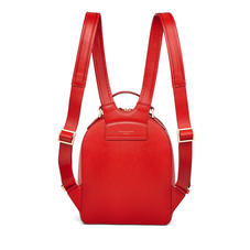 Small Mount Street Backpack in Scarlet Saffiano