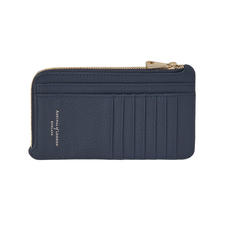 Large Zipped Coin Purse in Bluemoon Pebble