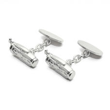 Personalised Sterling Silver Golf Bag Cufflinks
