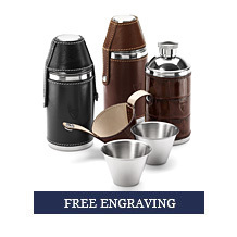 Hunter 6oz Leather Hip Flask