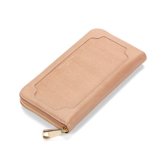 Marylebone Purse in Deer Saffiano & Smooth Deer from Aspinal of London