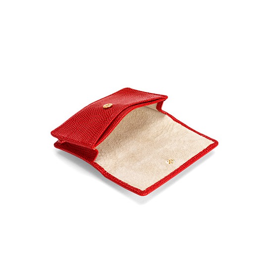 Business & Credit Card Case in Berry Lizard from Aspinal of London