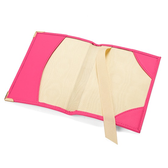 Passport Cover in Smooth Neon Pink from Aspinal of London