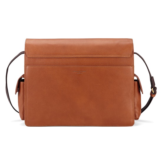 Large Shadow Messenger in Smooth Tan from Aspinal of London