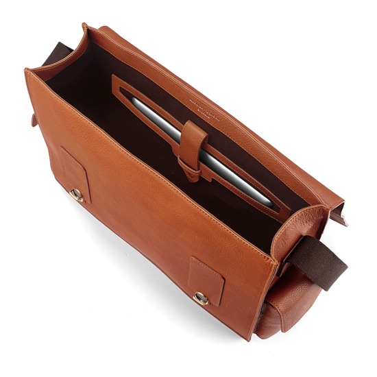 Large Shadow Messenger in Smooth Tan from Aspinal of London