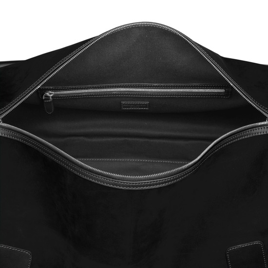 Shadow Holdall in Black Nubuck from Aspinal of London