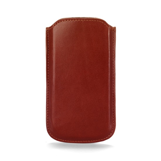 Leather iPhone 5 Case in Smooth Cognac & Espresso Suede from Aspinal of London