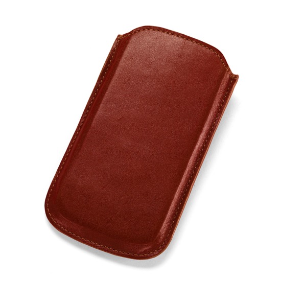 Leather iPhone 5 Case in Smooth Cognac & Espresso Suede from Aspinal of London