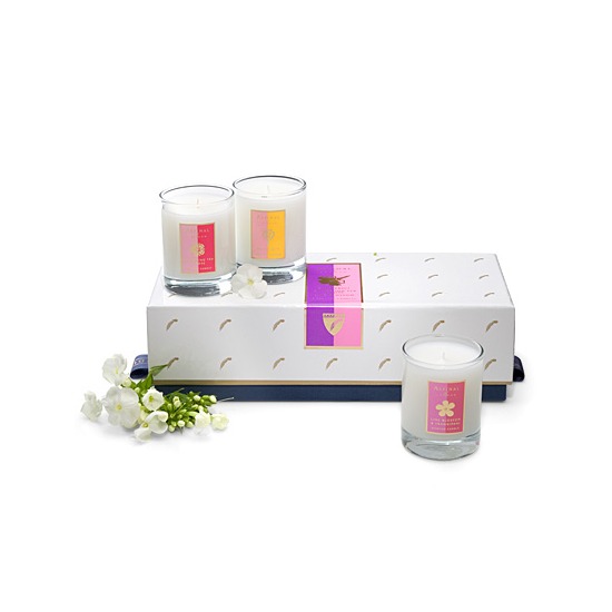Candle Trio in Darjeeling, Frangipani, Grapefruit from Aspinal of London