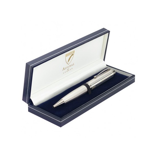 Century Rollerball Pen in Sterling Silver 925 from Aspinal of London