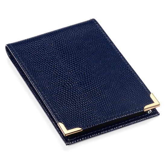 pocket memo pad in navy lizard aspinal of pocket memo pad in navy lizard aspinal of