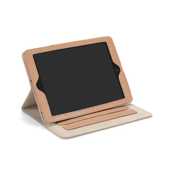 iPad Air Stand Up Case in Deer Saffiano from Aspinal of London