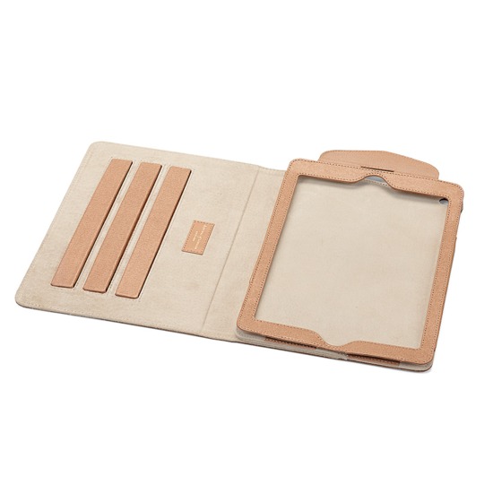 iPad Air Stand Up Case in Deer Saffiano from Aspinal of London