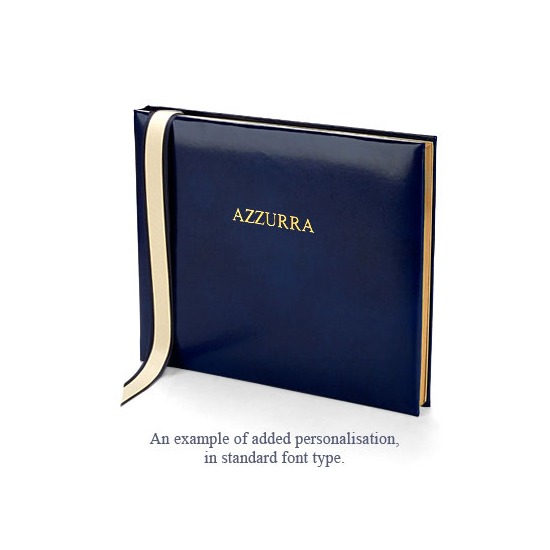 Ships Guest Book in Sapphire from Aspinal of London