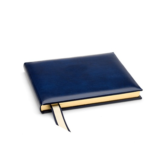 Ships Guest Book in Sapphire from Aspinal of London