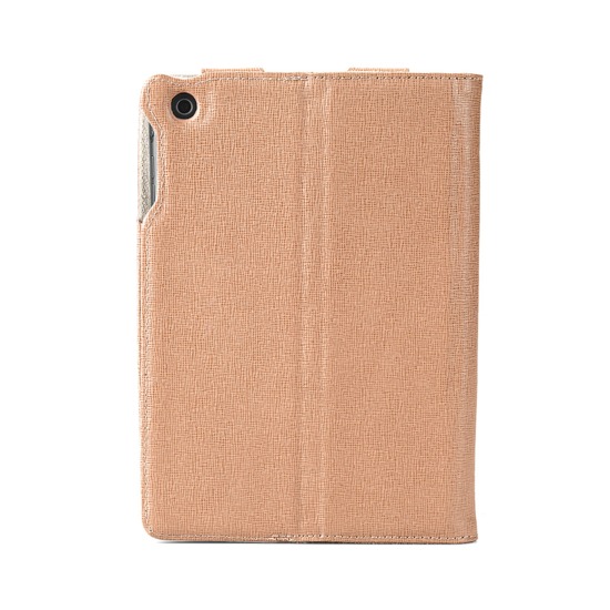 iPad Mini Stand Up Case in Deer Saffiano & Cream Suede from Aspinal of London