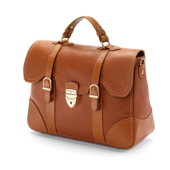 Mollie Satchel Handbag in Tan Pebble Smooth London Tan from Aspinal ... Mollie Satchel Handbag in Tan Pebble Smooth London Tan from Aspinal ...
