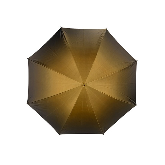 Ladies Umbrella in Gold with Gold Flower from Aspinal of London
