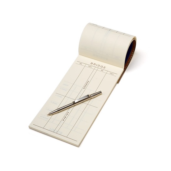 Bridge Set Scoring Pad from Aspinal of London