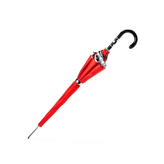 Ladies Polka Dot Umbrella in Red & Black with White Polka Dots from Aspinal of London