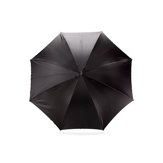 Ladies Polka Dot Umbrella in Black & White with Black Polka Dots from Aspinal of London
