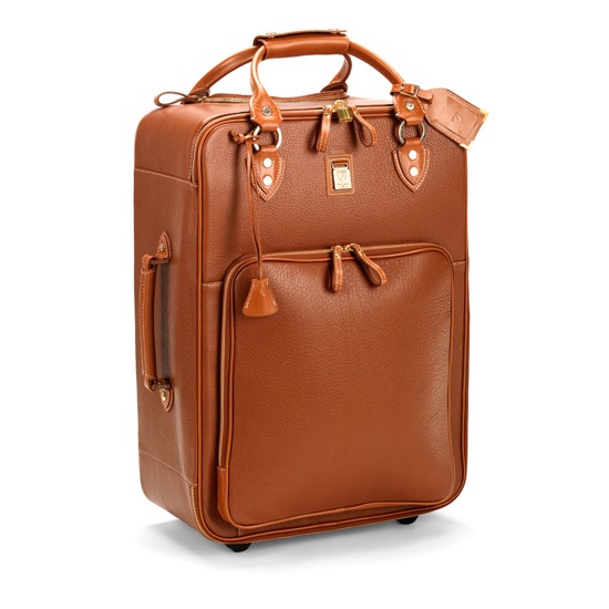 Large Cabin Case in Tan Pebble from Aspinal of London