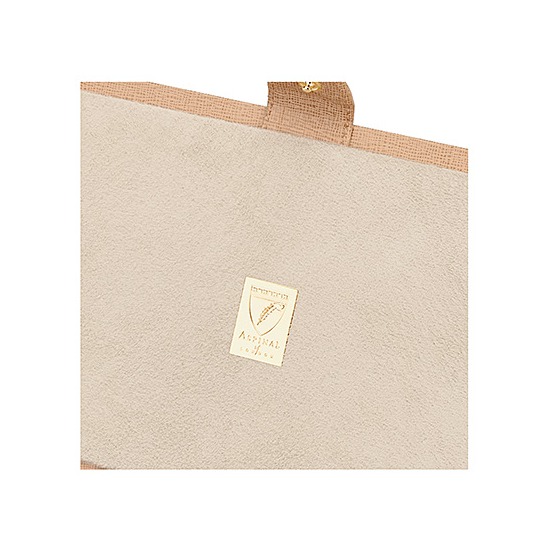Paris Jewellery Box in Deer Saffiano & Cream Suede from Aspinal of London